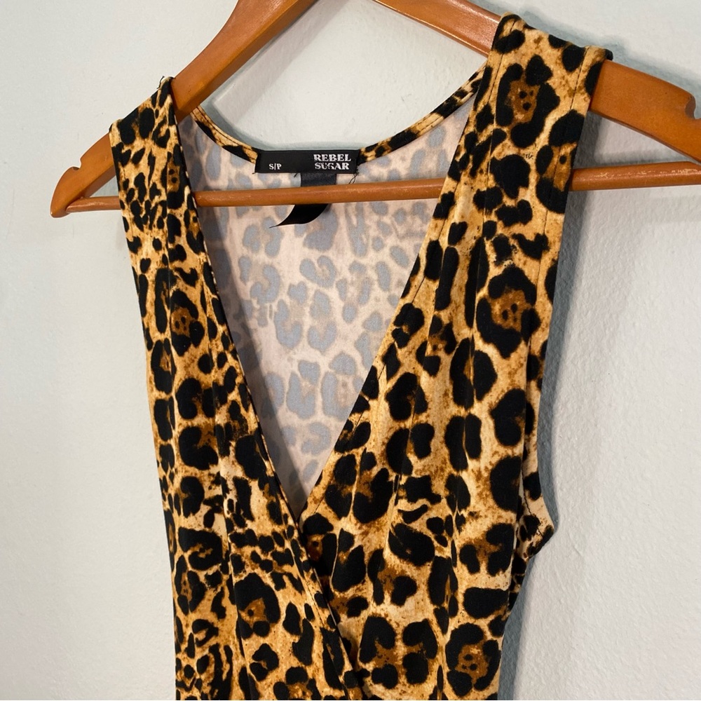 Rebel Sugar Small Leopard Print Jumpsuit